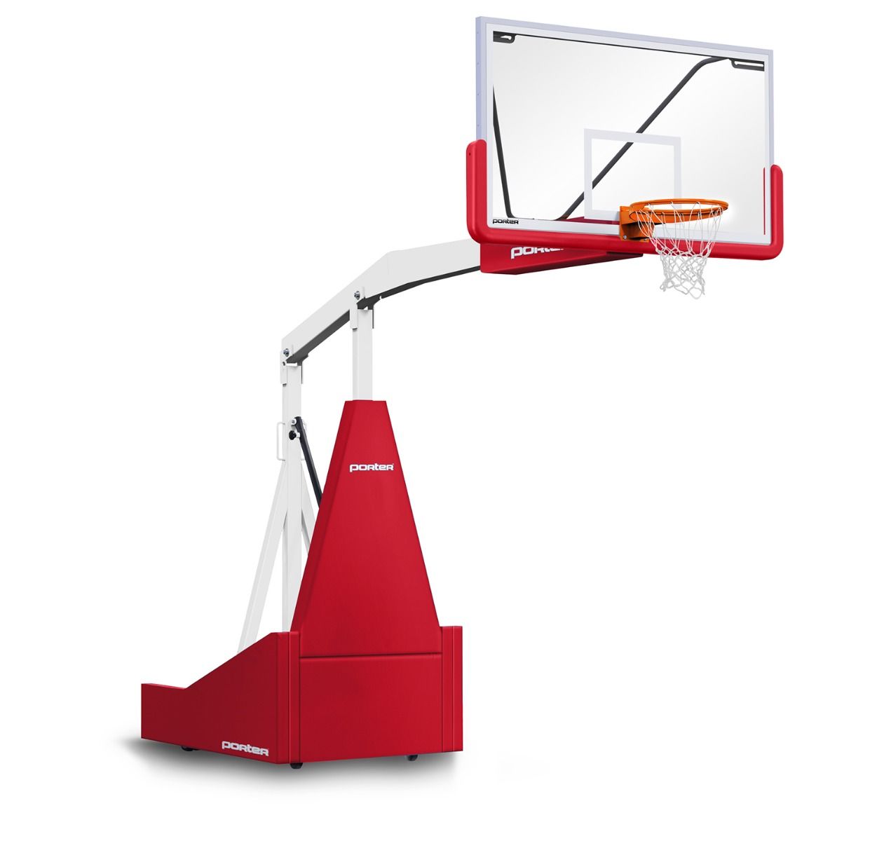 Porter 1135 Portable BB Backstop; Man; 8' Ext; Pads; Frame