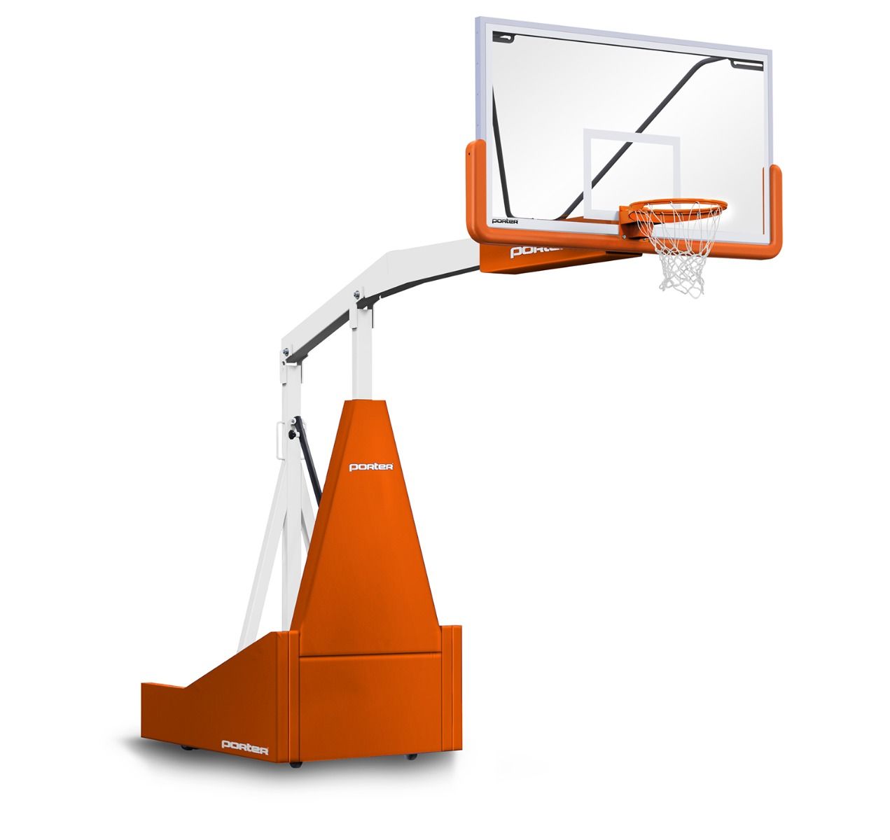 Porter 1135 Portable BB Backstop; Man; 8' Ext; Pads; Frame