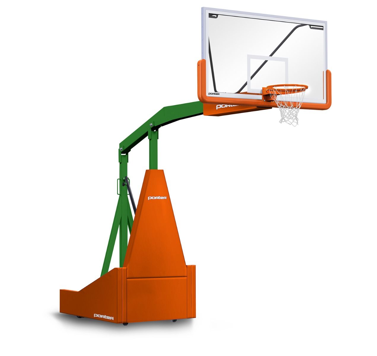 Porter 1135 Portable BB Backstop; Man; 8' Ext; Pads; Frame