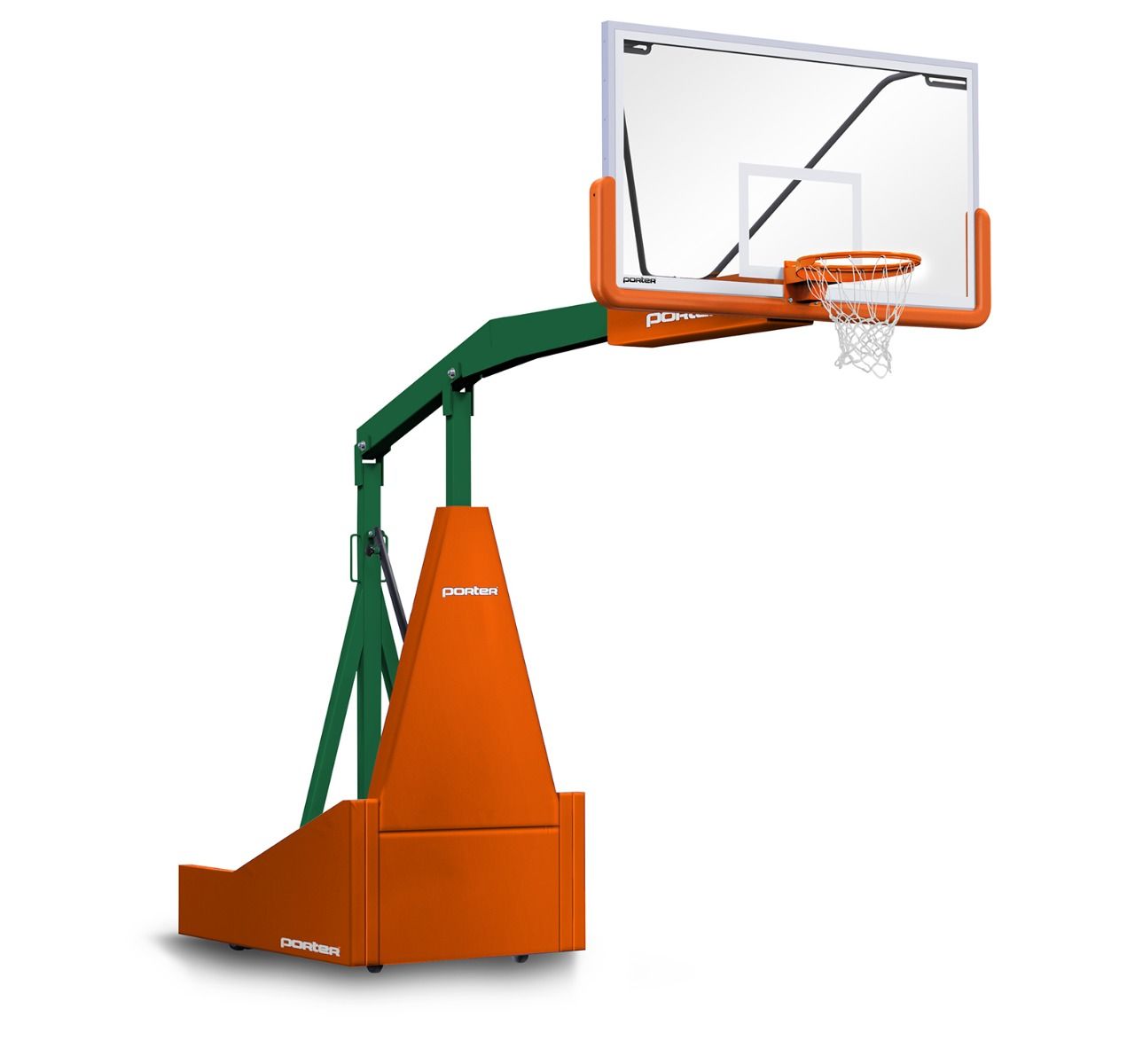 Porter 1135 Portable BB Backstop; Man; 8' Ext; Pads; Frame