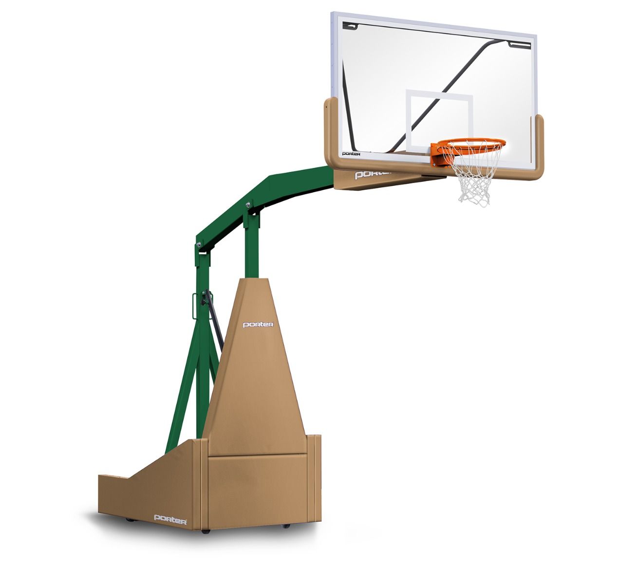 Porter 1135 Portable BB Backstop; Man; 8' Ext; Pads; Frame