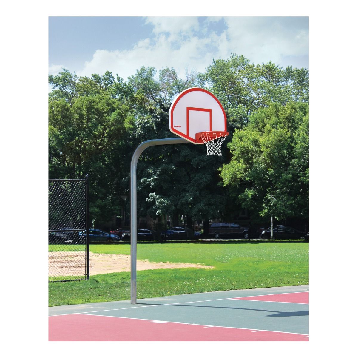 Porter Outdoor BB System; Gooseneck; 6' Ext; Fan Fiberglass Board; Super Goal