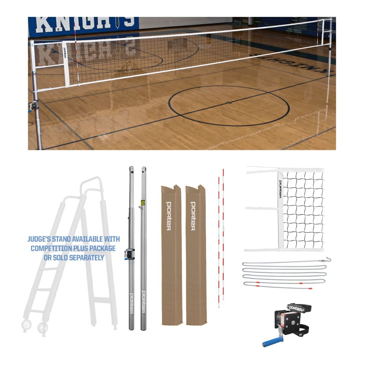 Porter Powr Line VB Competition Package; 3"; Pads