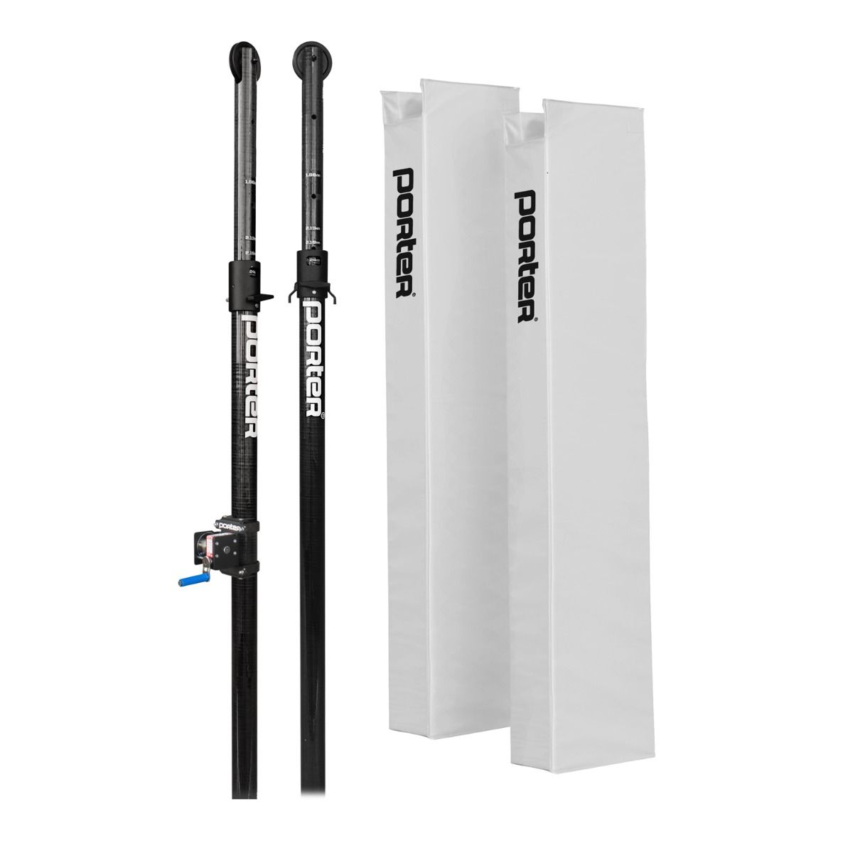 Porter Powr Carbon Ii VB End Standards; 3"; Pads