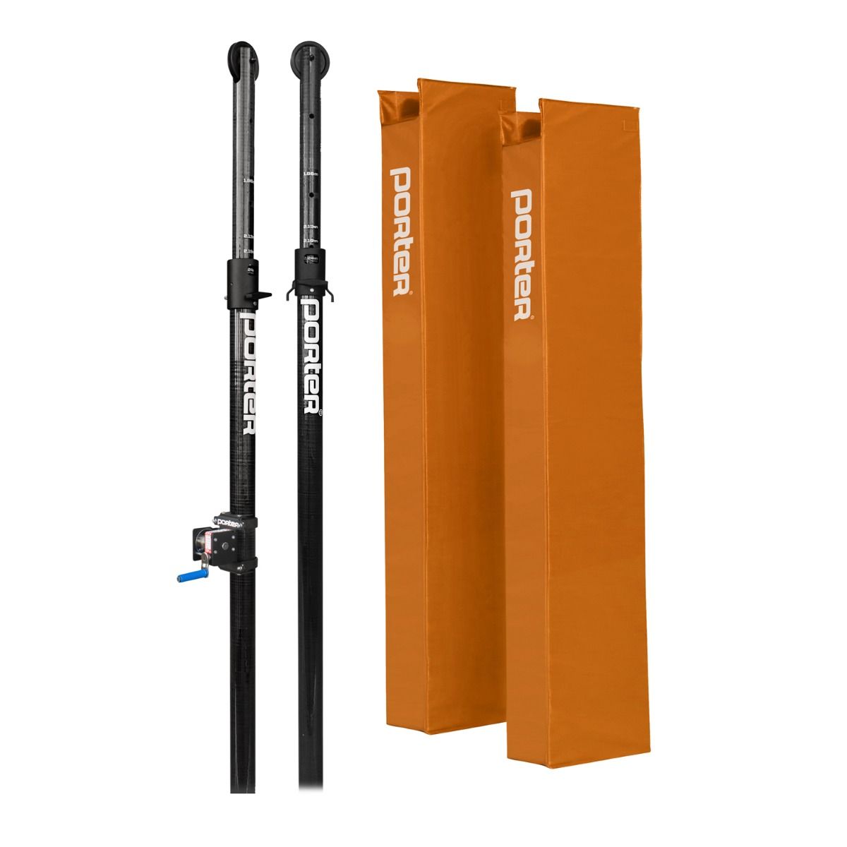 Porter Powr Carbon Ii VB End Standards; 3"; Pads