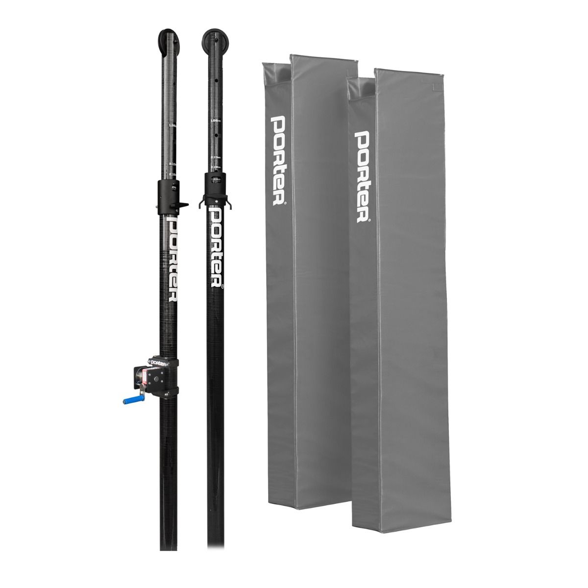 Porter Powr Carbon Ii VB End Standards; 3"; Pads