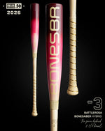Warstic 2026 Bonesaber Hybrid Battlerosa Limited Edition BBCOR Baseball Bat -3