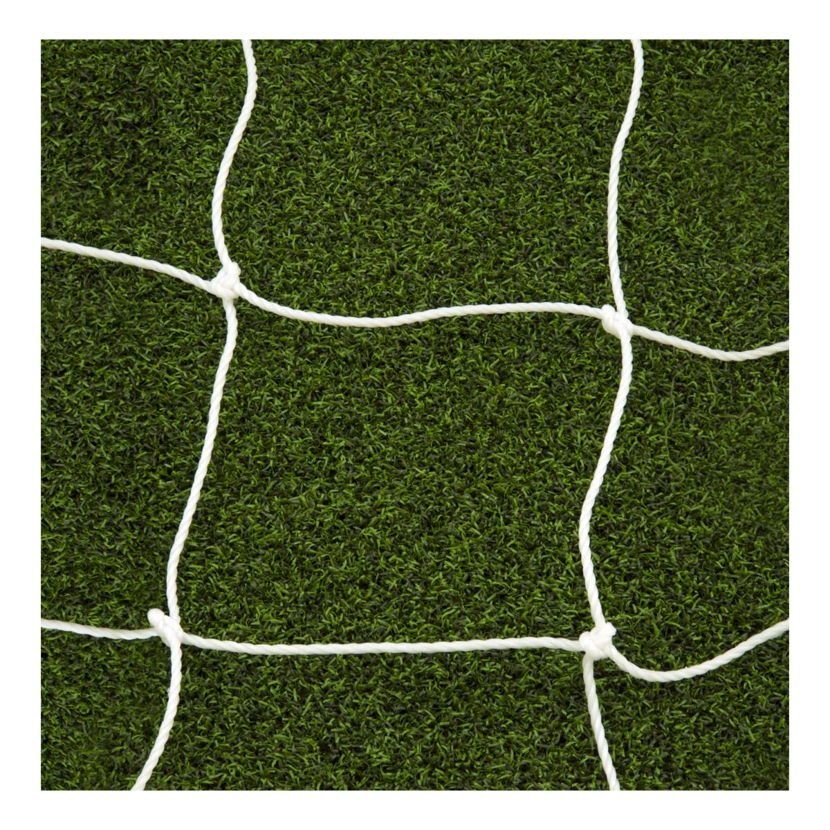 Porter Gill Soccer Nets; 8' X 24' X 8' X 3'; Square Braided; White