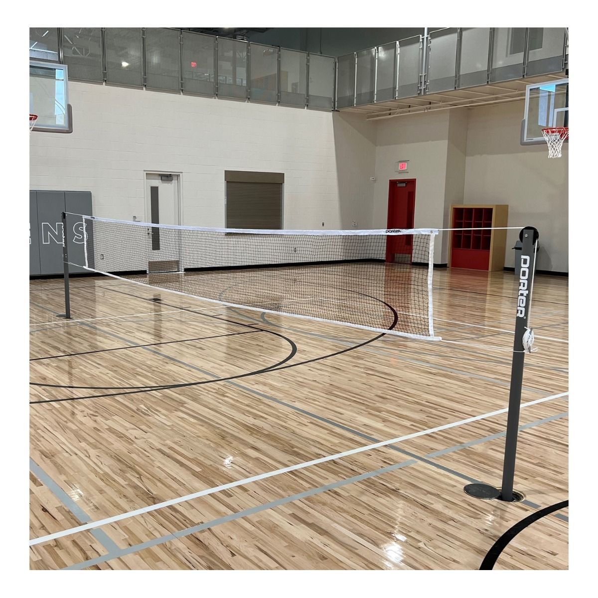 Porter Badminton End Standards; Sleeved