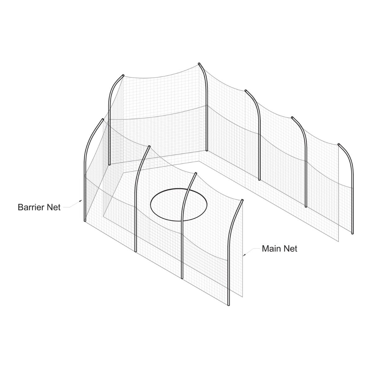 Gill Barrier Net For 8010 Cage