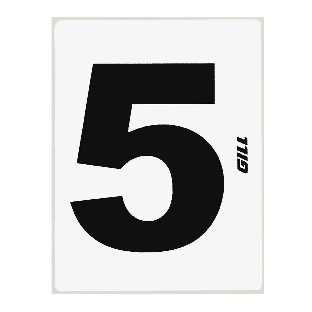 Gill Hip Numbers; #1-9; Sets Of 25