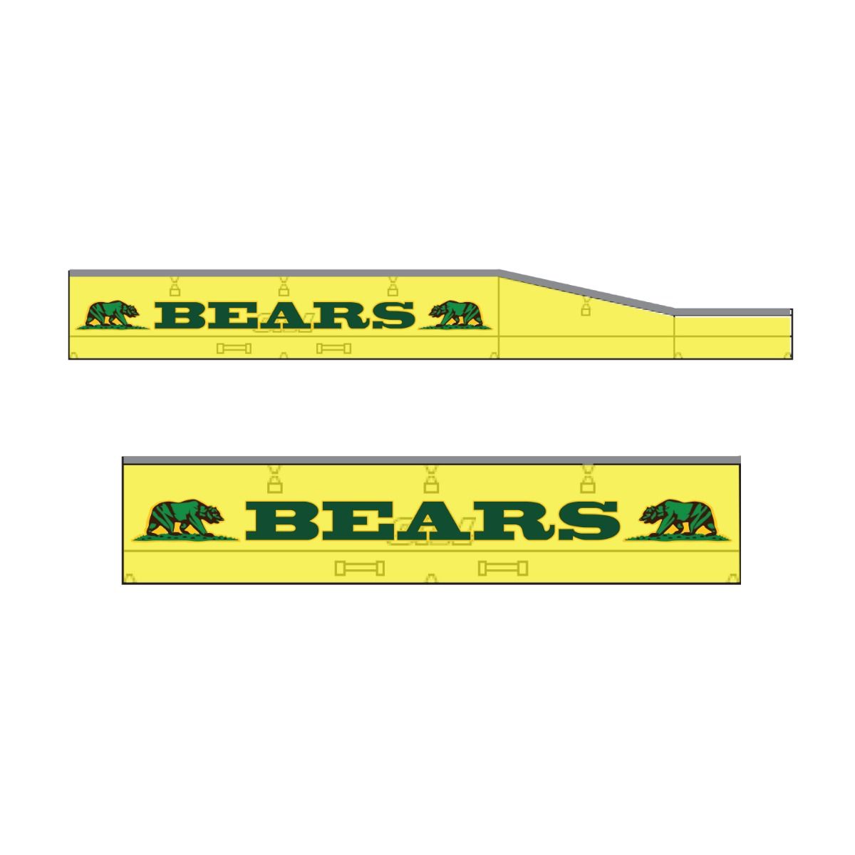 Gill Custom Graphic; Size Panel; Landing System Bun Casing