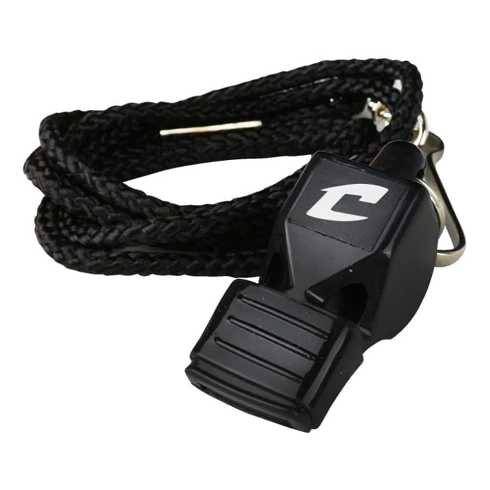 Champro Officials' Whistle w/Lanyard  &amp; Mouth Cushion