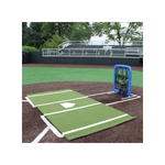 On-Deck Sports Batting Mat Pro w/ Inlaid Home Plate 12' x 6' (Lined)