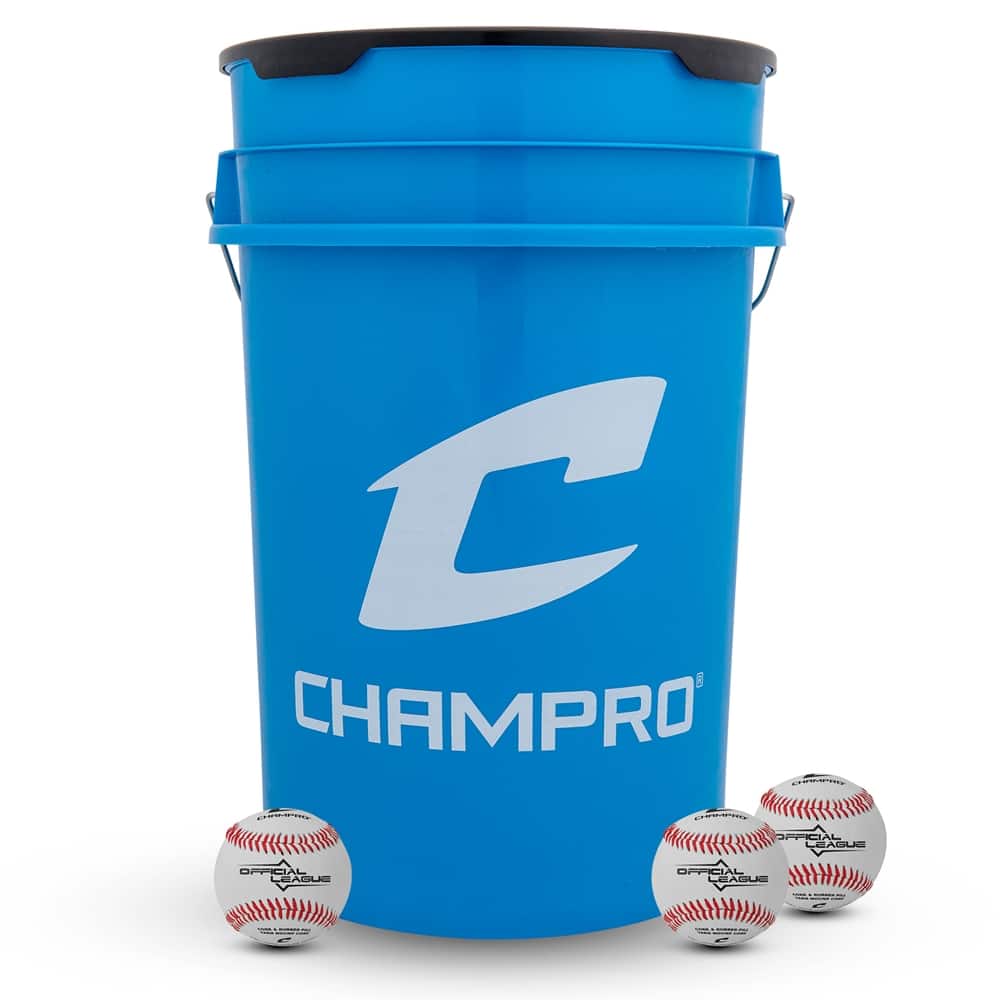 Champro 6-Gallon Bucket with 24 CBB-200 Balls