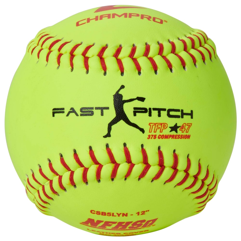 Champro NFHS - 12" Fast Pitch - Leather Cover .47COR