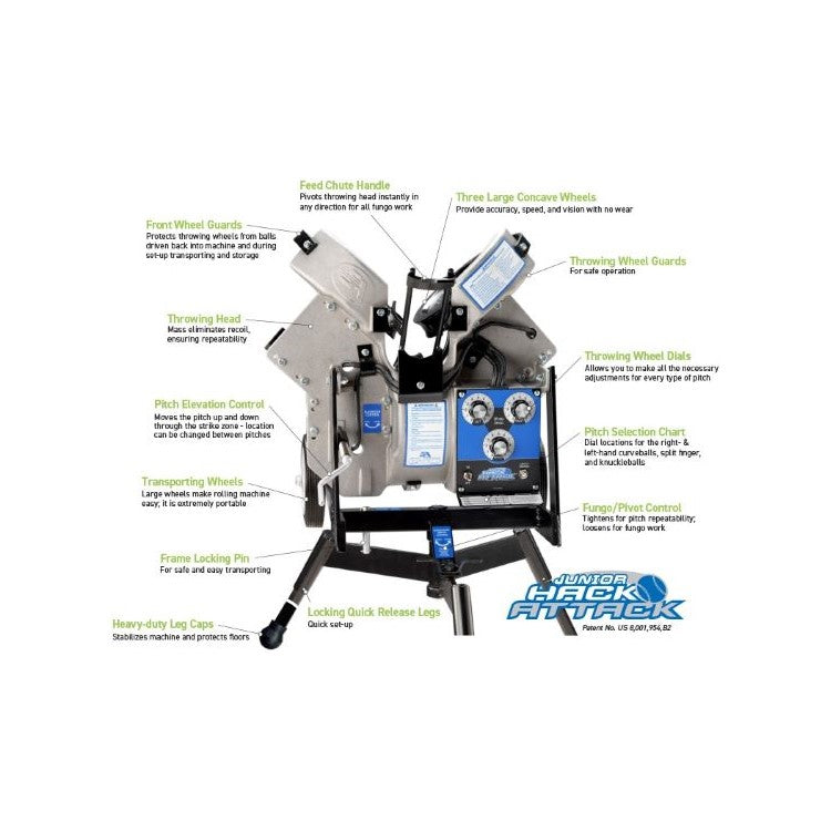 Hack Attack Junior Baseball Pitching Machine