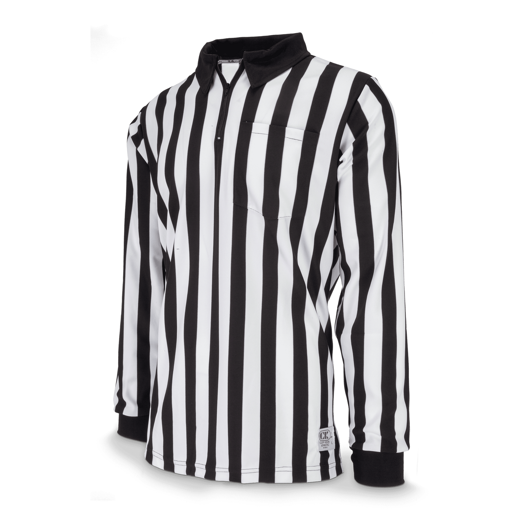 Cliff Keen MXS Ultra-Mesh LS 2-Inch Stripe Football Officials Shirt