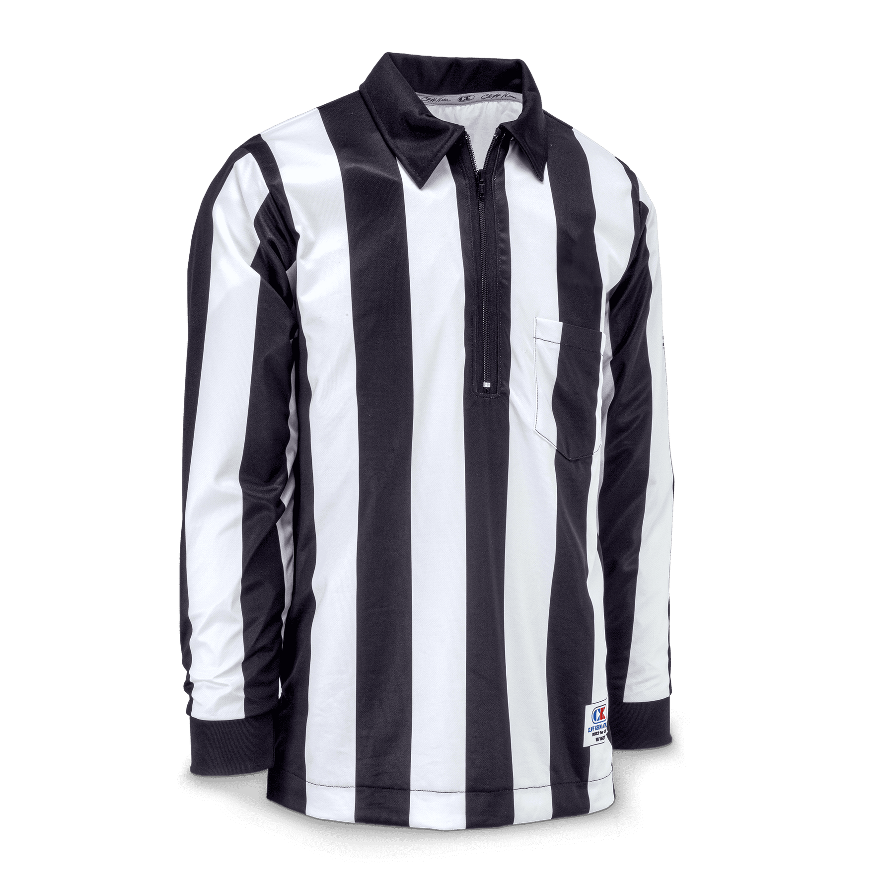 Cliff Keen WeatherSlayer 2-Inch Stripe Football Officials Shirt