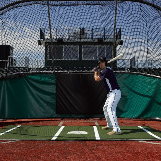 On-Deck Sports Batting Mat Pro 12' x 6' (Lined)
