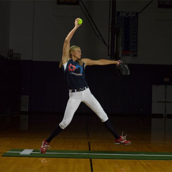 On-Deck Sports ProMounds Jennie Finch Foam Back Softball Pitching Mat With Powerline