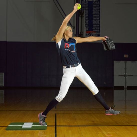 On-Deck Sports ProMounds Jennie Finch Softball Pitching Mini-Mat With Powerline