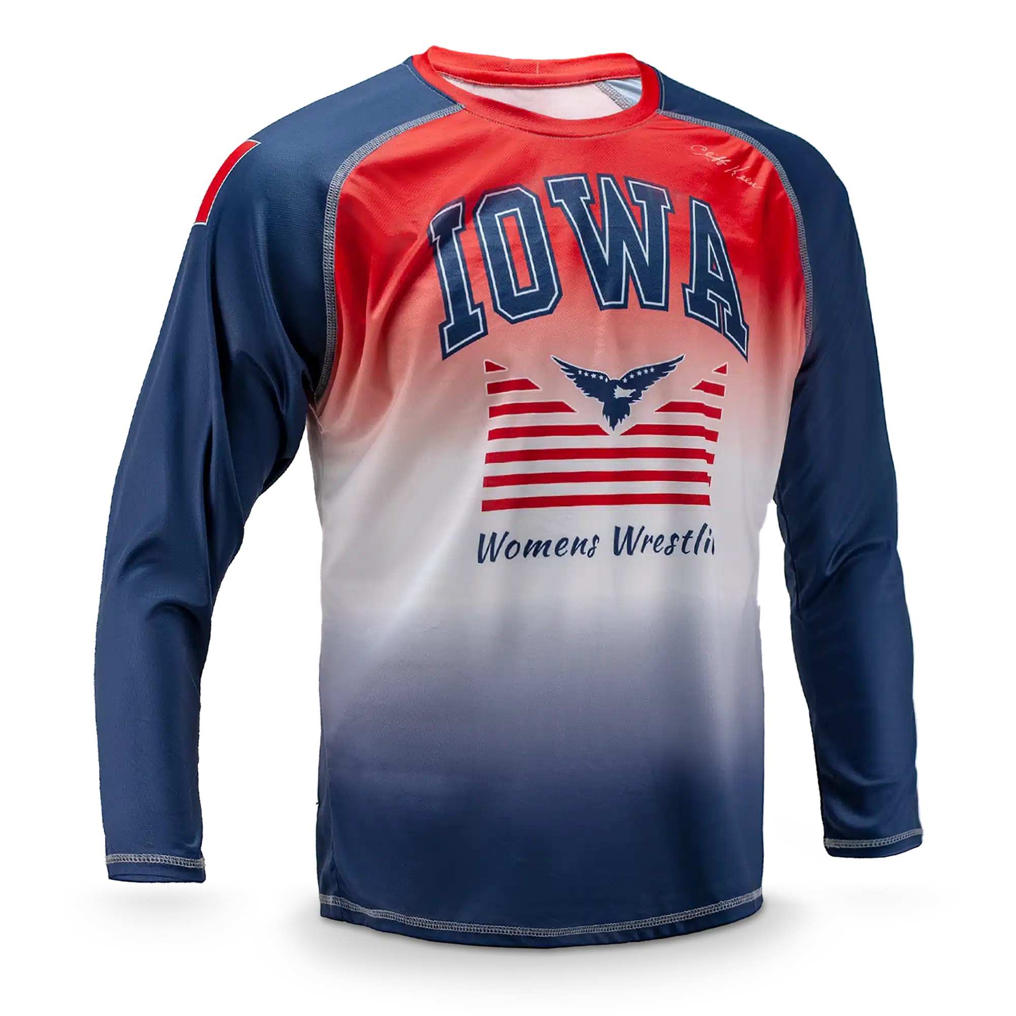 Cliff Keen Sublimated Long Sleeve Loose Wrestling Top