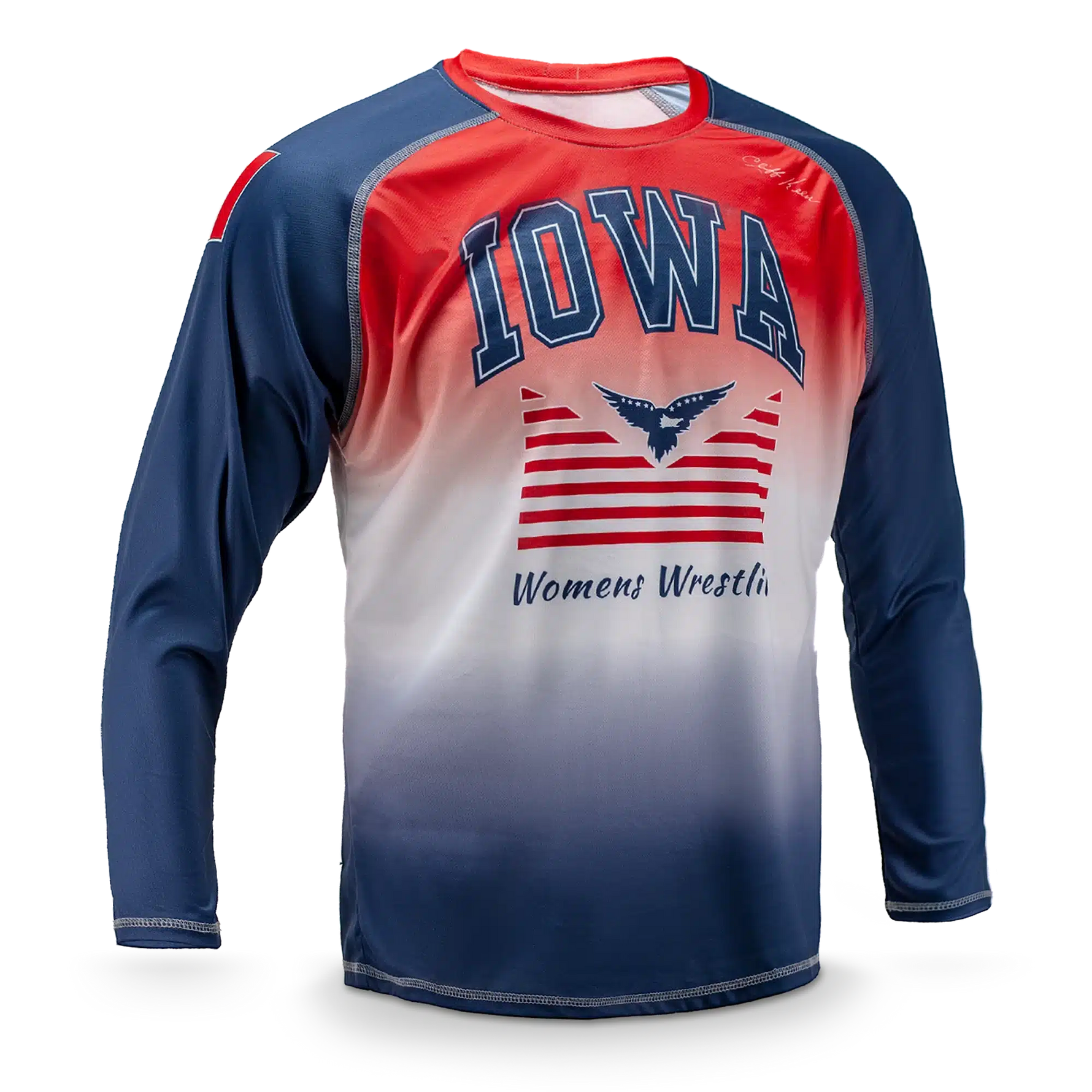 Cliff Keen Sublimated Long Sleeve Loose Wrestling Top