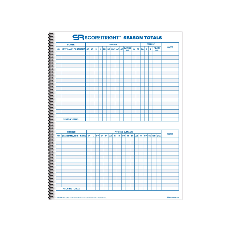 Batafear 24-Game Scorebook