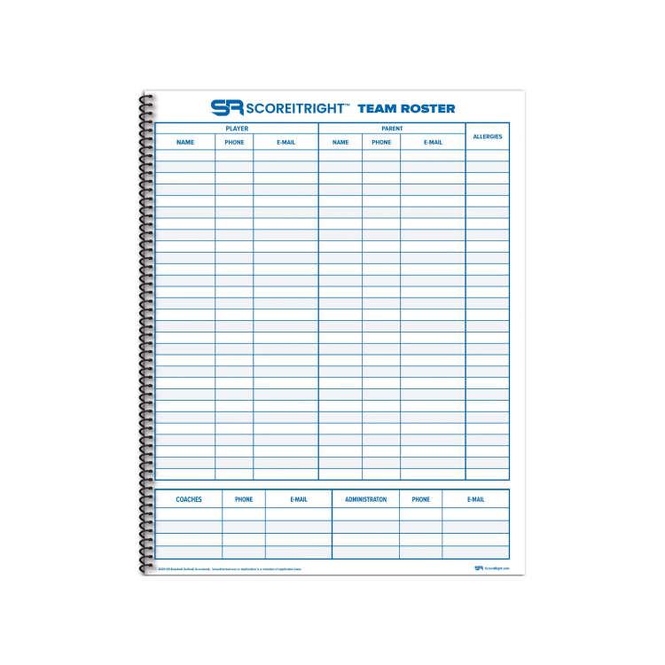 Batafear 24-Game Scorebook