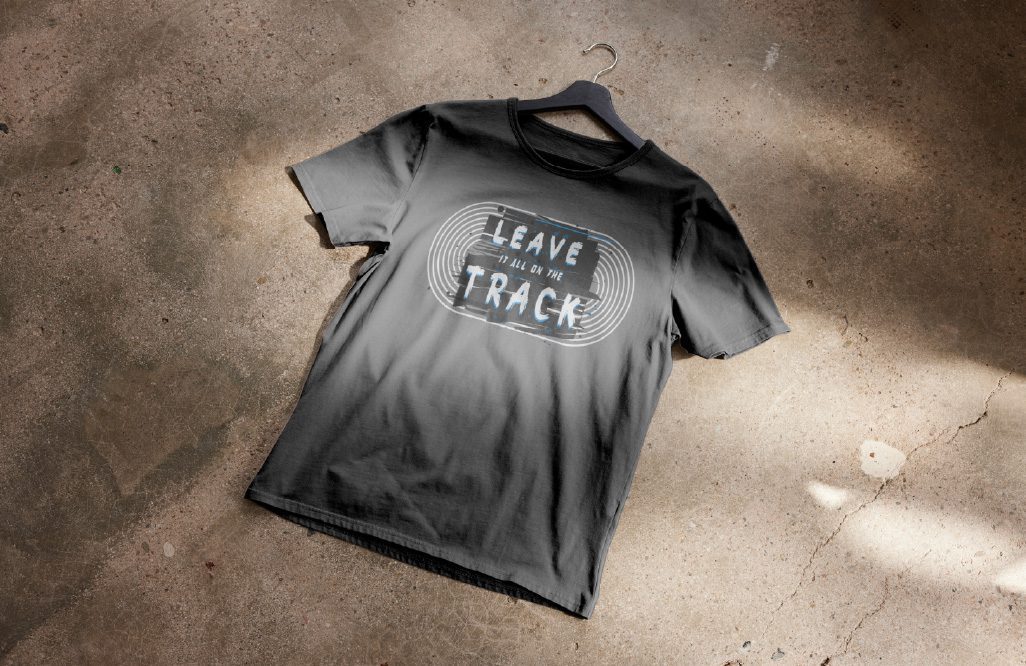 ST1 Sports Bella + Canvas Leave it All on the Track Tee